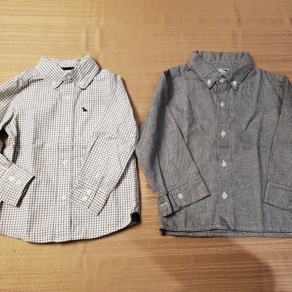 Two 3T button down shirts